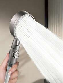Pomme de douche haute pression avec filtre, pomme de douche à main, fonction de massage pluie, tuyau flexible de 1,5 m, support en ABS, cadeau idéal pour la fête des mères ou la fête des pères - Multicolore - Voir 3