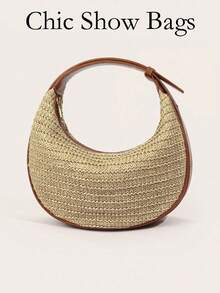 Túi mới với dây đeo có thể điều chỉnh - Túi xách tay đa năng, có thể đeo chéo và đeo vai kiểu hobo. - màu nâu - Xem 1