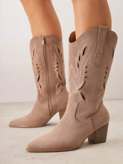 Stivali da cowboy  - Stivali casual da donna per autunno/inverno