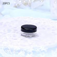 Mini Clear Cosmetic Empty Sample Jars 50/20/10/5/1 Pc,5g Plastic Container Jars, Multi-Color For Face Cream And Lotion, Lipstick, Eyeshadow, Nail Powder, Jewelry, Exquisite And Compact, Easy To Carry, Reusable, Travel Accessories - Pink - View 12