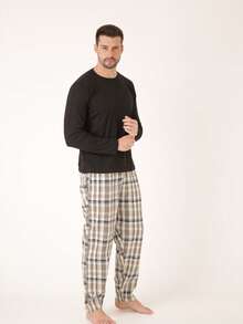 Men Thermal Underwear Tops - Beige - View 7