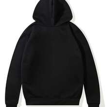 moletom Com Capuz streetwear unissex estilo sueter masculino - Preto - Visão 2