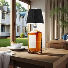 Đèn hình chai rượu thiết kế mới hiện đại với họa tiết sóng, đáy nhọn bằng kim loại, sạc USB, điều khiển cảm ứng, ánh sáng dịu nhẹ bảo vệ mắt, thích hợp cho phòng khách, phòng ngủ, phòng ăn, quán bar, khu vực xếp hàng dự tiệc. - Một kích cỡ phù hợp cho tất cả - Xem 15