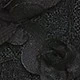 黑花紋網紗-立體黑花