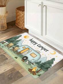 1pc Camper Camping Car Pattern Kitchen Rug, Kitchen Mat, Absorbent & Oil-Resistant Material Comfortable Standing & Walking Kitchen Foot Mat, Kitchen Floor Mat Striped Rug Bathroom Floor Mat, Home Office Area Mat, Laundry Room Sink Mat, Home Decor Kitchen Supplies Kitchen Decoration Kitchen Set Foam Mat - Multicolor - View 9