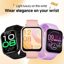 1.83 Inch HD Smart Watch, Unisex, Full Touch Screen, Fitness Tracker Compatible With IOS And Android, Bluetooth Sync, Call & Message Reminder, Social Notifications, Pedometer, Music Control, Alarm, Weather, Calculator, Perfect Daily Wear Gift - View 2