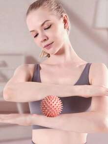 1 quả bóng yoga hình nhím có gai mềm nhô cao, bóng massage tập thể dục dùng để bấm huyệt, thư giãn cơ vai, cổ, chân, bóng yoga hỗ trợ cân cơ, thể thao & thể dục, mềm mại & thân thiện với da, thích hợp cho việc mang giày cao gót lâu, tập luyện cường độ cao, trường học, du lịch, nhà, spa, massage. - Nhiều màu - Xem 2