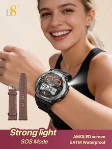 D8智能手表，女士智能手表，时尚女士智能手表，优雅纤薄设计女士手表，1.85英寸高清触摸屏 - 查看 5