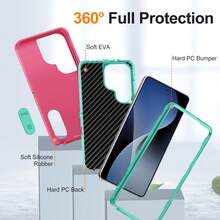 Thiết kế phẳng, chống rơi, chống sốc 2 trong 1 dành cho ngành công nghiệp quân sự - Màu Hồng  Dưa hấu - Xem 3