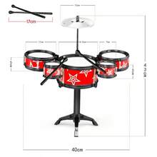 Bộ trống jazz giáo dục, đồ chơi trống jazz thực tế, thích hợp cho người chơi nghiệp dư và các sự kiện ngày lễ. - Nhiều màu - Xem 15