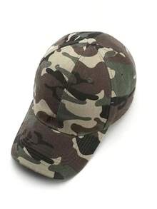 Men Camo Print Baseball Cap - Army Green - View 2