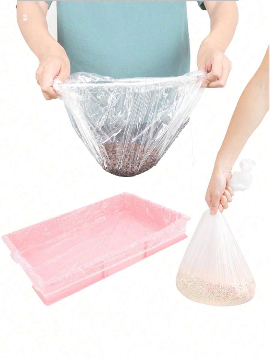 50 miếng lót chuồng thú cưng bằng nhựa dùng một lần, thích hợp cho chuồng thỏ, chuồng chim, túi đựng chất thải cho mèo, tấm lót vệ sinh cho chó, thảm lót chuồng. - trắng - Xem 1