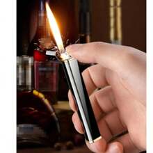 1 Piece Portable Metal Flint Lighter. Slim And Compact, Easy To Carry And Store. - Multicolor - View 3