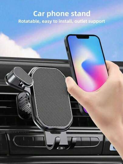 车载出风口 Sunmark 钩针手机支架 - 可旋转，兼容 、安卓手机，生日礼物，送给家人、朋友的夏季礼物，车载出风口手机支架，汽车配件，车载手机支架