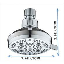 Vòi sen treo trần màu bạc - Vòi sen treo trần với 8 chế độ phun, đầu vòi sen bằng nhựa ABS, đầu vòi sen có thể điều chỉnh, thiết kế tiết kiệm nước và chống đóng cặn, đầu vòi sen dễ lắp đặt (Sản phẩm cần thiết cho phòng tắm và xe RV) - tròn - Xem 8