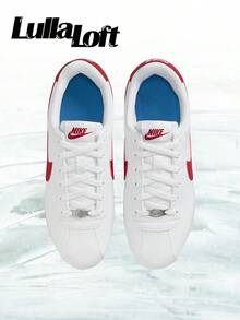 Nike Cortez White Varsity Blue Varsity Red (GS)– Lifestyle Sneakers – Shoes For Women - Vintage - Autumn & Winter & Spring & Summer-Inspired Running Shoes, Shock-Absorbing Comfort, Gym To Streetwear Casual Wear -Back To School- Valentine's Day Gift –DM0950 115 - White/Varsity Blue/Varsity Red - 查看 3