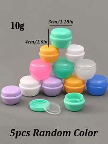 Reusable Leak-Proof Travel Containers With Lids, Small Unisex Cosmetic Bottles For Creams, Lotions, Hand Creams, Suitable For Cosmetic Organization, Vanity, Bathroom, Home, Vacation, Beach, Cruise, Back To School - Multicolor - View 16