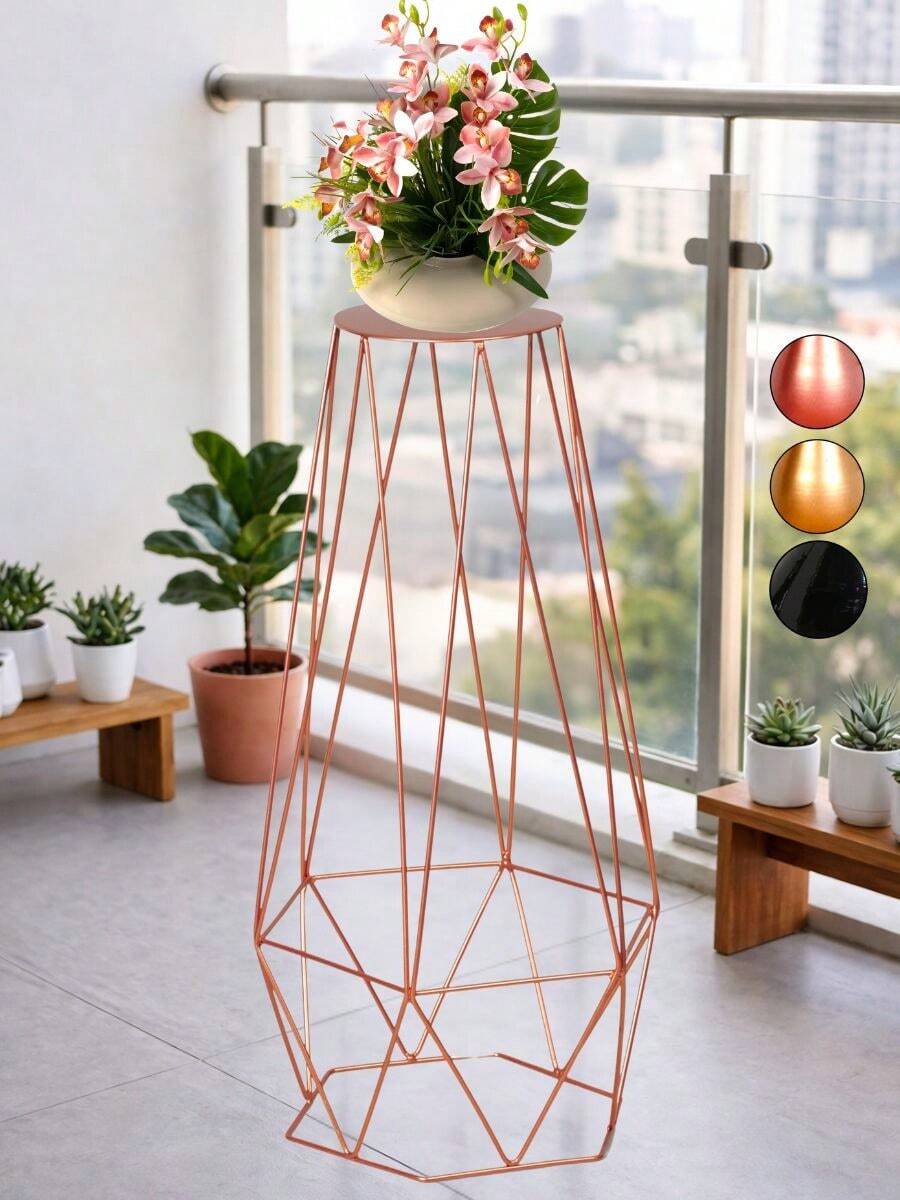 Suporte Tripé Para Vasos Plantas Chão Table Diamante 45cm