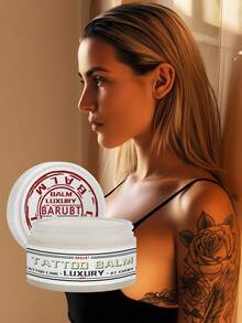 BARUBT Baume de tatouage de luxe , Crème de soin après-tatouage, fournitures de tatouage, onguent de tatouage, ravive les tatouages estompés, rend les couleurs plus vives, améliore les zones tatouées sèches et qui s'écaillent - Blanc - Voir 7