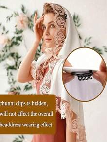 24pcs/6pcs/2pcs/1pc Stainless Steel Clips, Suitable For Dupatta, Headscarf, Wedding Dress, Wig, Headscarf Fixation,Hair Clip,Party - Black - View 4