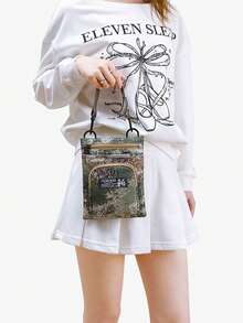 JEMINAL 多功能手机包，休闲单肩斜挎小包，护照零钱包，腰带环腰包，迷彩 - A - 查看 5