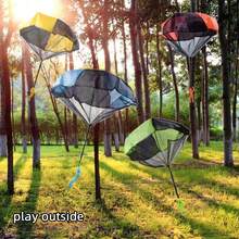 1 pieza Soldado con miniparacaídas de lanzamiento manual, juego de lanzamiento al aire libre, accesorio para juego de paracaídas, regalo de juego para adultos - Multicolor - Ver 8