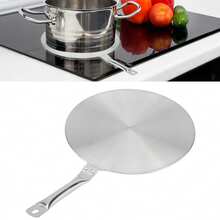 20cm Stainless Steel Heat Diffuser Plate, Induction & Gas Cooker Converter, Heat Conduction Plate For Non-Induction Pans, Ceramic & Iron Pots - View 3