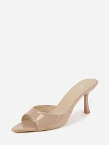 Sandalias de tacón con punta afilada para mujer - Sandalias suaves y elegantes para eventos/fiestas de verano - Caqui - Ver 5