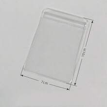 5pcs Transparent PVC Self-Sealing Bags, Squeeze Toy Storage Bags, Waterproof & Moisture-Proof, Stress Relief Toy Display Bags, Portable Small Item Storage, Reusable - Clear - View 6