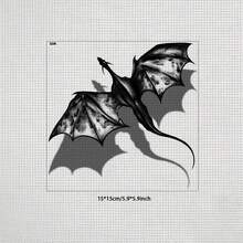 Dark Shadow Dragon Tattoo, 3D Stereoscopic Dragon Shadow Effect, Romantic Totem, Anime COSPLAY, Brilliant Fireworks Temporary Tattoo, Waterproof Long-Lasting Realistic Tattoo Sticker For Chest, Arm, Leg, Lasts 1-5 Days, Tattoo Sticker - Halloween - View 5