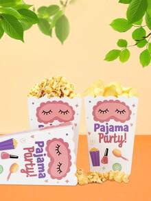 Caixas de pipoca para festa do pijama (10, 20 ou 50 unidades) - Ideal para guardar maquiagem, salgadinhos e doces em festas de aniversário, chá de panela, casamentos e outras ocasiões. Perfeitas para lembrancinhas e decorações. - Ver 2
