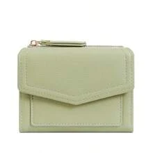 New Women's Tri-Fold Wallet Multi-Functional Foldable Short Card Holder/Money Clip. - Multicolor - View 8