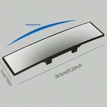High Definition Car Rearview Mirror, Universal Clip-On Panoramic Rearview Mirror For Cars, SUVs, Trucks, And Vehicles - 黑色的 - 查看 11