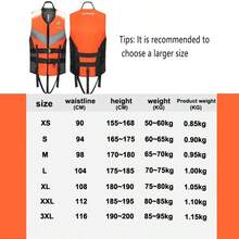 spraesidio 成人游泳背心；成人冲浪浮力服；便携式皮划艇和钓鱼救生衣，无需充气 - 彩色 - 查看 16