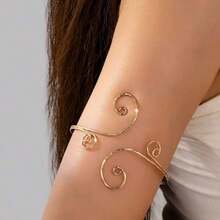 Hollow Minimalist Women Bracelet, Suitable For Daily Wear - 金色 - 查看 6