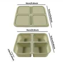 1pc Square Silicone Ice Cube Tray With Lid, Flexible Freeze Mold Easy Release, Suitable For Storing Meat Broth, Leftovers And Meal Prep, Making Cocktail Whiskey Clear Ice Cubes, Dishwasher And Reusable - Multicolor - View 9