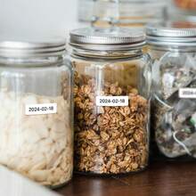 Giấy in nhãn nhiệt Marklife, 3 tờ màu trắng 12*40mm, tương thích với máy in nhiệt mini P12 P15 M1 P50, chống thấm nước, chống rách, chống dầu, dùng thay thế cho văn phòng, nhà bếp, trường học, nhà cửa để làm quà tặng/tự làm sáng tạo/đánh dấu. - Xem 9