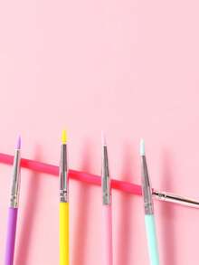 Bộ 3 cọ trang điểm silicon đầu nhọn, cọ kẻ mắt siêu mảnh, cọ che khuyết điểm vùng bọng mắt, cọ vẽ móng, bộ cọ đa năng. - Nhiều màu - Xem 2