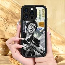 Funda de teléfono móvil con patrón de cara pintada creativa, protección completa gruesa, funda protectora suave de TPU esmerilado a prueba de golpes y caídas, regalo de cumpleaños o festivo para hombres y mujeres para iPhone 16 15 14 13 12 11 XS XR X 7 8,mobile phones, bags, mobile accessories, phone cases, room decoration, accessories, transparent phone cases, summer, phone straps, men's phone cases, black phone cases, pink phone cases, mobile case for men, mobile case for women, mobile phone protection, beach accessories, strawberry treats, phone protection covers. - Estilo (1 pieza) - Ver 2