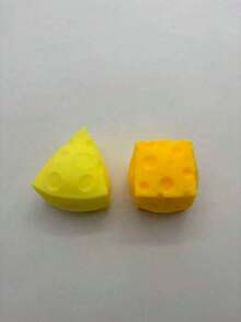 1pc Extra Large Squeezy Cheese Block - Extra Large Soft Squeezy Cheese Toy | Gag Gift, Adult Novelty Toy | Sensory Toy, Stress Relief Toy - Multicolor - View 10