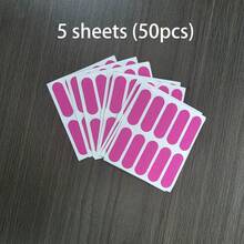 50pcs Women's - Japanese Forehead Band, Smile Lines - Pre-Cut Functional Face Tapes - Low Allergenicity, Skin , Latex-Free - Multicolor - View 9