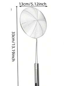 2 Pieces Stainless Steel Frying Strainer - Practical And Durable - 銀色 - 查看 2