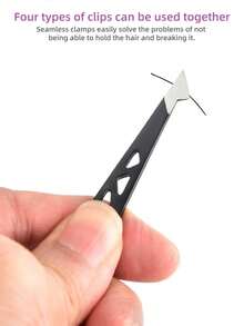 Bộ 4 nhíp rỗng màu đen, nhíp tỉa lông mày, nhíp tháp rỗng bằng thép không gỉ, bộ dụng cụ chăm sóc lông mày 96 món, món quà hoàn hảo cho Lễ Tạ ơn, Ngày Valentine và Giáng sinh. - Xem 4