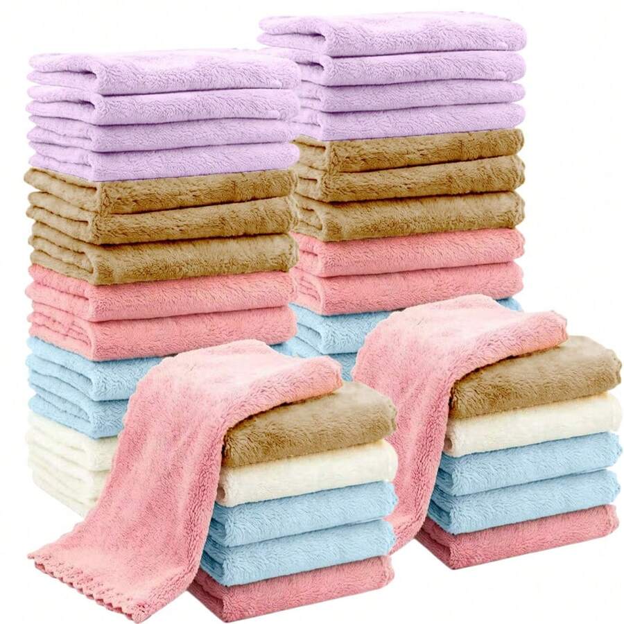Asciugamani da bagno - Asciugamani da bagno ultra morbidi e assorbenti, set da 4/8, asciugamani da bagno per casa, mani, viso, palestra - Multicolore - Visualizzare 1