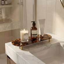 1pc Acrylic Tortoiseshell Leopard Print Fragrance Diffuser Stand, Suitable For Reed Diffusers And Essential Oil Bottles, Elegant Decorative Vanity And Shelving Storage Rack, Modern Animal Print Home Fragrance Display Stand For Living Room, Bedroom, Bathroom, Entryway, Minimalist Contemporary Style, Can Be Used As Coffee Table Or Fireplace Decor, Also A Great Housewarming, Thanksgiving, Christmas, New Year Gift, Compact And Portable, Decorative Fragrance Holder - Rùa Hawksbill - Xem 9