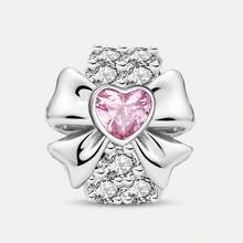 1 Mặt dây chuyền hạt hình trái tim vô cực bằng bạc Sterling thời trang, thích hợp để làm vòng tay, trang sức DIY cho nữ. - Bộ 1 - Xem 13