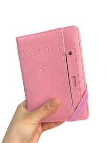1pc Multifunctional Passport Holder & Card Case, PU Leather Passport Cover, Suitable For Travel, School, Vacation, Business Trip, Unisex, Multifunctional Passport Holder Card Case ID Card Boarding Pass Wallet, Storage Pouch - View 13