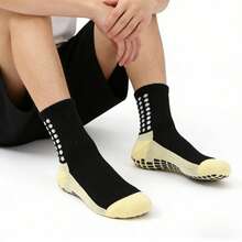 Cushioned Anti-Skid Crew Socks For Football, Basketball & Daily Wear - A - View 3