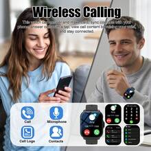 High-Definition Smart Watch With Replaceable Strap, Fashionable Digital Watch, Supports Calling And Music Control, Unisex Sports Watch - Multicolor - View 2