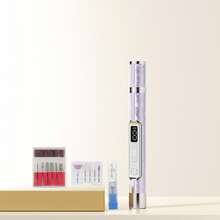 1个可充电230mAh二合一美甲抛光机，专业电动卸甲抛光机，便携式电动美甲钻，带液晶显示屏和UV美甲灯 - 彩色 - 查看 13